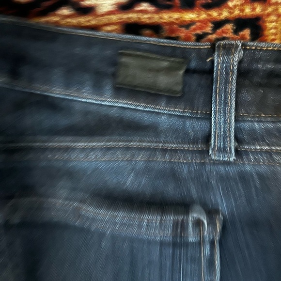 Paige Skyline Skinny Jeans Low Rise Cropped 26 Dark Denim Stretch - Picture 4 of 6